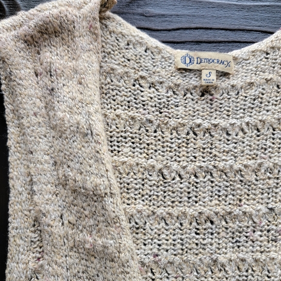 Democracy long sleeveless tie sweater - Picture 4 of 5